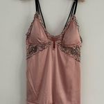 Auden Lightly Lined Rose Black Lace Babydoll Teddy Pink Size M Photo 2