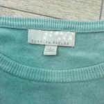 Carolyn Taylor  Light Blue Scoop Neck Sweater Size L Photo 4