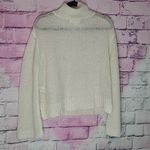 Bella Dahl  CREAM OPEN KNIT BELL SLEEVE TURTLENECK SWEATER KID MOHAIR WOOL MEDIUM Photo 1