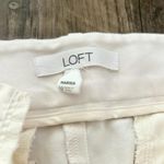 Loft  Marisa Style Ankle/Capri Pants In Floral Design, Cream Colored, Size 10 Photo 1