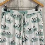 Munki Munki Munki Munki Pajama Set Womens Small White Green Penguin Rayon Cotton Blend Photo 5