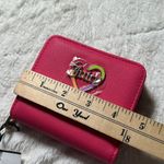 Juicy Couture Hot Pink Flash Love Mode Faux Leather Small Zip Around Wallet NEW Photo 7