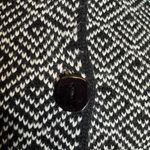 Bianca G. Made in Italy Jacquard Knit Sweater Coat L Black White Button Front Size L Photo 3