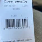 Free People  White Show Me Some Shoulder Off Shoulder Cotton Blouse Small NWOT Photo 5