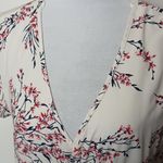 Sienna Sky White Floral Ruffle Sleeve Dress Size Medium Photo 3