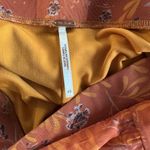 Free People  FP Romi Mesh Ruffle Mini Skirt Orange Floral Y2K Size XS Photo 4