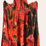 Farm Rio Blooming Garden Floral Print Orange Maxi Dress Size M Photo 4