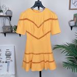 Finders Keepers  Lattice Mini Dress Marigold Size Small NWT Photo 2