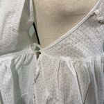 Tularosa X Revolve White Sleeveless Mini Floral Luzali Mini Wrap Dress Size M Photo 2