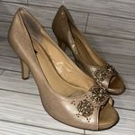 Alex Marie  Sparkle Nude Metallic High Heels Women’s Pumps Photo 0