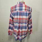Old Navy  White Plaid Combo Classic Pocket Button Down Size Large Photo 4