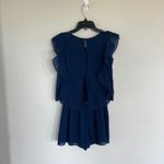 Club Monaco  Navy Blue Flutter Sleeve Romper Size 0  Photo 6