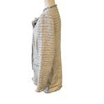 Karl Lagerfeld Tweed Jacket Fringed‎ Edges Black Buttons Professional Business Chic Coat Photo 3