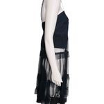 Anthropologie Maeve Black Sheer Overlay Tierred Tulle Dress Large NWT Photo 5