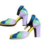 John Fluevog  Bianca Shoes Heels Funky Womens Colorful Size 6 Photo 0