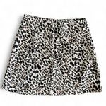 Princess Polly  Black and Cream Leopard Mini Skirt- 4 Photo 1