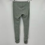 prAna Serafina Ruched Optional Footed Legging Agave Sizzle Green size medium Photo 5