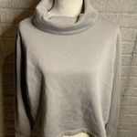 ZARA Cowl Neck Long Sleeve Relaxed Fit Pullover Sweatshirt Size Large Photo 0