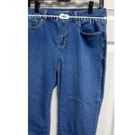 Croft & Barrow 0114  Straight Crop Jeans Womens Size 6 Dark‎ Wash Stretch Denim Photo 1