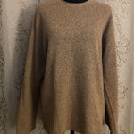 Everlane  tan scoop neck academia oversized sweater womens size S Photo 0