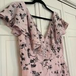 Aidan Mattox  pink floral high low ruffle dress nwot Photo 6
