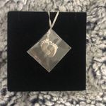 Baby Footprint Necklace Silver Photo 0