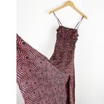 Urban Outfitters  Veronica Midi Dress Size XS Ruched Geometric Smocked Back Photo 8