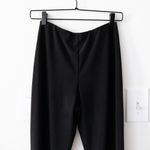 Sympli Narrow Midi Split Hem Black Stretch Pants Women's Size 6 Photo 6