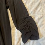 Susan Graver  Black Midi‎ Dress with Gathered Sleeves XL Photo 4