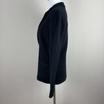 J.Crew Schoolboy Sweater Blazer Womens XS Black Cotton Knit Preppy Minimalist Photo 5