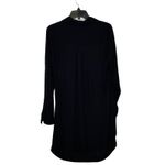 EXPRESS  Portfolio Shirt Dress Size Small Black Lined Womens Roll‎ Tab Sleeves Photo 6