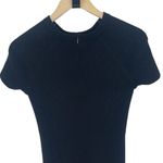 Tory Burch Womens Pony Dot Merino Wool Leopard Gemma Sweater Dress Black Size XS Photo 5