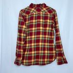 Ralph Lauren Rugby Plaid Flannel Button Down Shirt Skinny Fit Size 6 Red Photo 2