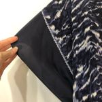 Michael Kors Blue Silk Tunic Top Tie Back Womens S/M Luxury Preppy Classic Photo 1