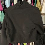 Lululemon Black Half-Zip Cropped Sweatshirt Photo 3