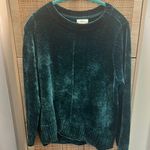 Luxurious Green Velvet Sweater Size XL Photo 0