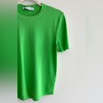 ZARA Lightweight Knit Short Sleeve Shirt, Bright Green, Size XL Photo 6