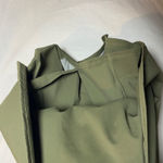 Halara  Dress Crisscross Back Olive Green Athletic Workout Mini Size L Pockets‎ Photo 2