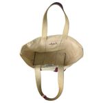 L.L. Bean Boat and Tote Vintage 90s Cream Burgundy Canvas Tote Bag Photo 3