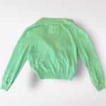 Fossil ‎ Vintage Y2K Green Jewel Buttoned Cropped Sweater Size M Rave Whimsygoth Photo 2