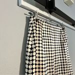 Banana Republic  Size 2 Silk Black and Cream Polka Dot Women's Pencil Skirt Photo 2