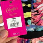 Candie's  1990s New With Tags Floral Strappy Mini Dress with Belt Photo 4