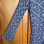 Lulus Mandala Daydream Blue Print V-Neck Long Sleeve Flowy Maxi Dress Size Small Photo 12