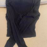 Aritzia TNA v Neck Black Long sleeve Photo 1