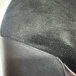 Naked Feet Womens Beta Bootie Leather/Suede Upper Block Heel Peep Toe 8M Black Size 8 Photo 5