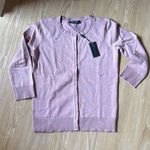 Cable & Gauge Pink Cardigan Sweater Photo 0