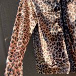 Vintage Mirror Image Jacket Leopard Print Women’s Sz S Quality Jacket Brown Photo 9