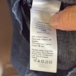 J.Crew EUC  Linen Blend Denim Square Neck Puff Sleeve Dress Size 00 Photo 6