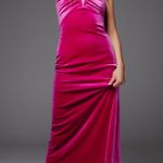 ZARA Velvet Effect Midi Party Coctail Wedding Dress Photo 3