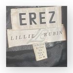 Vintage 90s: Erez x Lillie Rubin ☻︎ Whip Stitch Leather Jacket ☻︎ Gold Hardware Size M Photo 9